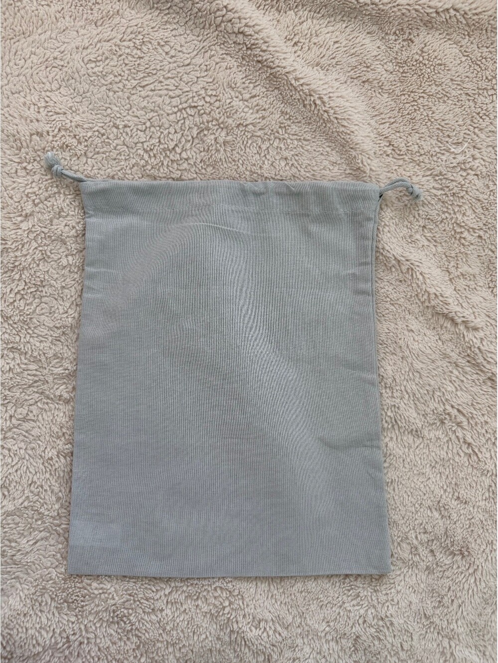 Manolo Blahnik Gray Cotton Drawstring Shoe Dust Bag Made in Italy 13" - Picture 3 of 4